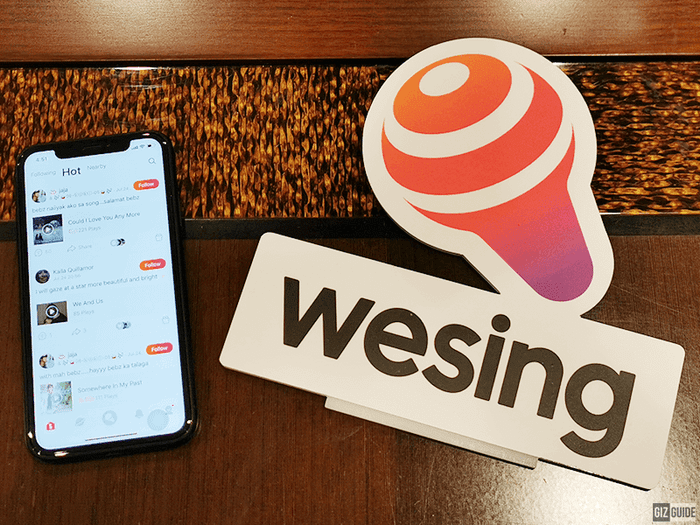 Giao diện WeSing sinh động