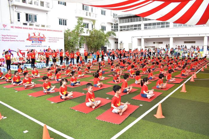Hình ảnh không gian học tập chuẩn Montessori tại Amon Kindercare