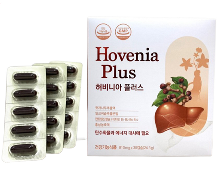 Viên uống giải độc gan Hovenia Plus Hàn Quốc - Hình ảnh 2