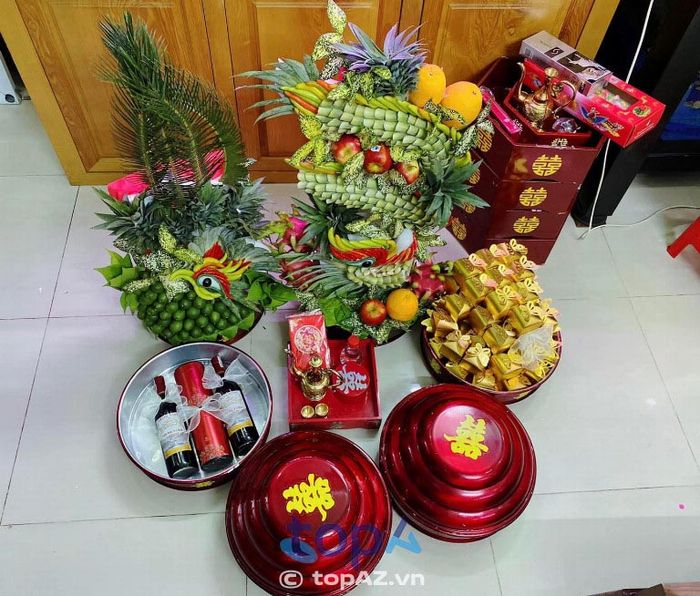 Địa chỉ đặt mâm quả cưới Kim Tuyền tại Dĩ An