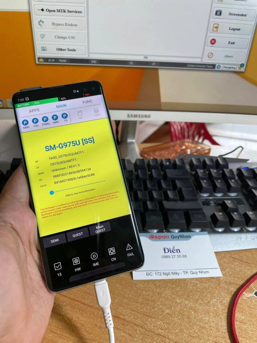 Không gian làm việc hiện đại tại iRepair Quy Nhơn