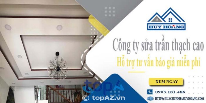Sửa nhà Huy Hoàng - Đơn vị thi công trần & vách thạch cao chuẩn chất lượng tại Q. Phú Nhuận