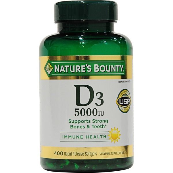Viên uống Nature’s Bounty Vitamin D3 5000IU - Ảnh minh họa 1 sản phẩm thực tế