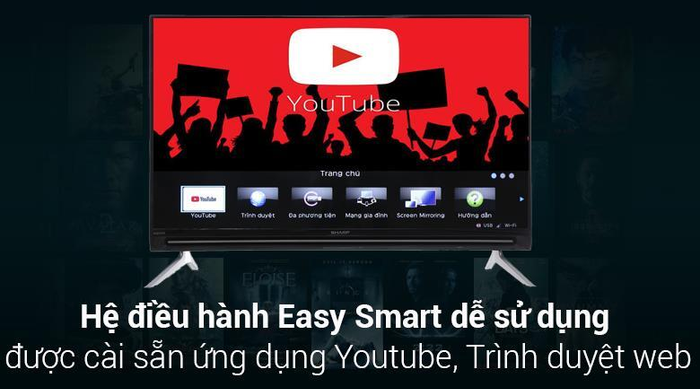 Smart Tivi Sharp 60 inch LC-60SA5500X, Full HD, AquoMotion 200Hz