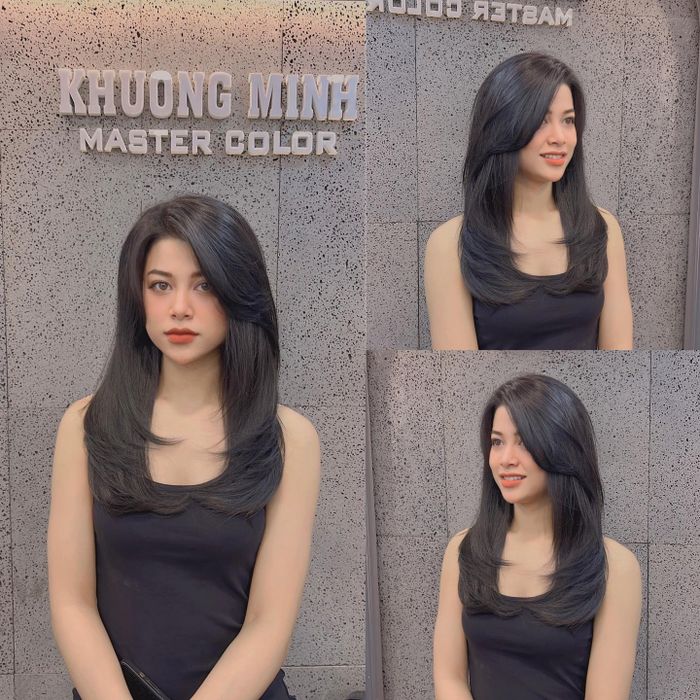 Tác phẩm tóc layer đẹp mắt tại Khuong Minh Hair Salon