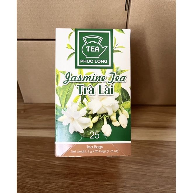 Hình ảnh trà Jasmine Phúc Long - Sang trọng từ bao bì