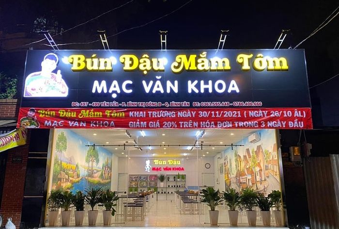 Bún đậu Mạc Văn Khoa – Địa chỉ lý tưởng cho món bún đậu mắm tôm ngon