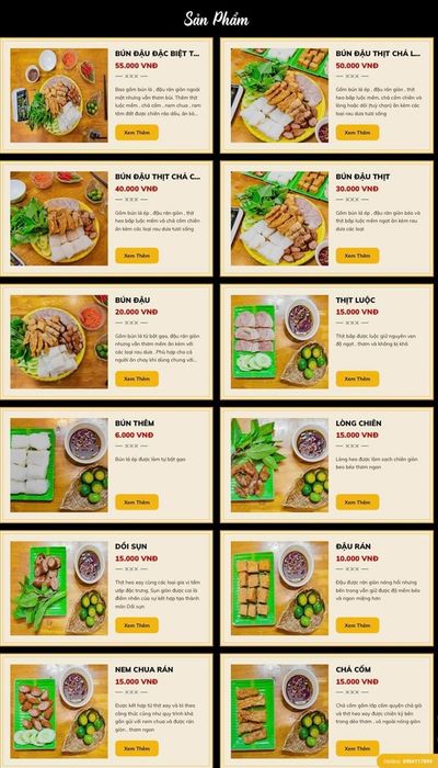 Bún Đậu Mắm Tôm 3 Chị Em – Điểm đến lý tưởng cho món bún đậu mắm tôm ngon