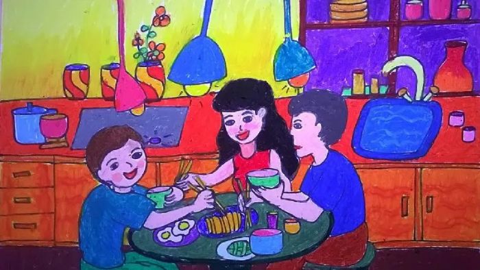 Hình ảnh: Mâm cơm gia đình đầm ấm yêu thương