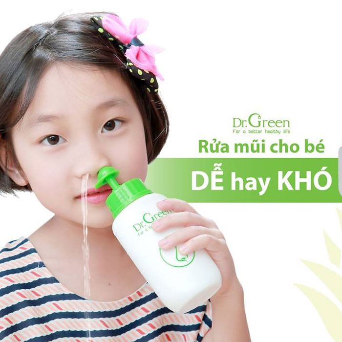 Hình ảnh chân thực Bình rửa mũi Dr.Green - Thiết kế tối ưu cho sức khỏe hô hấp