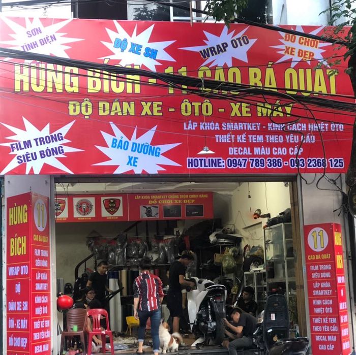 Các tác phẩm decal hoàn thiện tại Hùng Bích