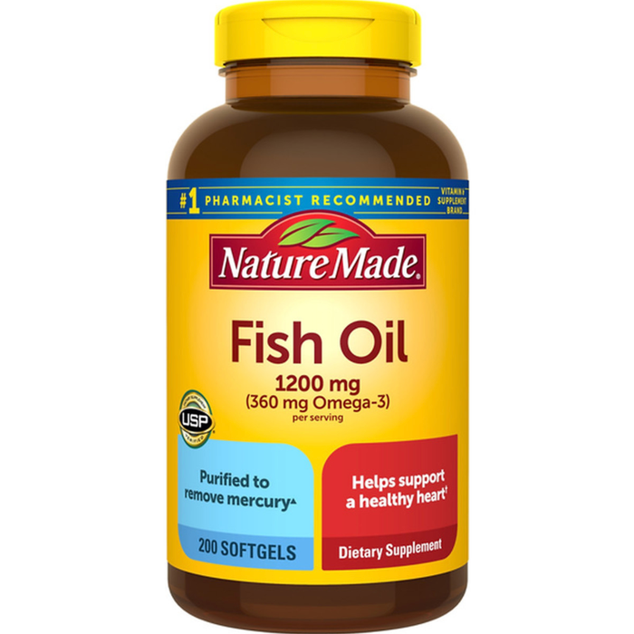 Dầu cá Nature Made Fish Oil Omega 3 1200mg - Hình ảnh 1