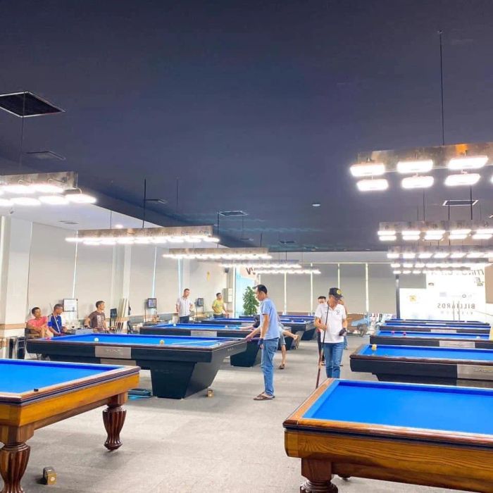 Không gian ấn tượng tại CLB Billiards Hoàng Long