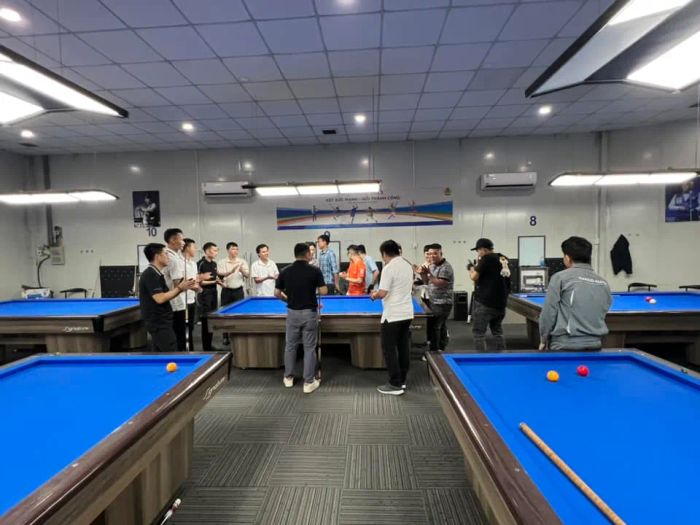 Không gian ấn tượng tại CLB Bida Vĩnh Điềm