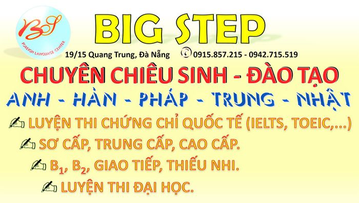 Không gian học tập hiện đại tại Big Step