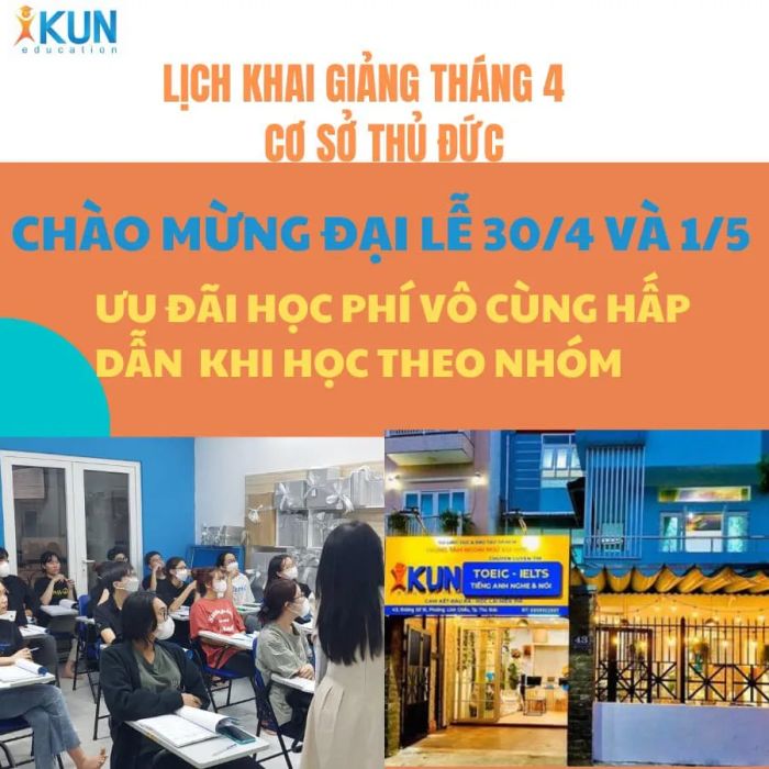 Không gian học tập tại Trung tâm Anh ngữ IKUN