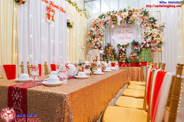 Hình ảnh không gian tiệc cưới sang trọng từ Long Phụng