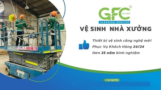 Công ty vệ sinh GFC là đơn vị đi đầu trong ngành vệ sinh nhà xưởng tại Việt Nam.