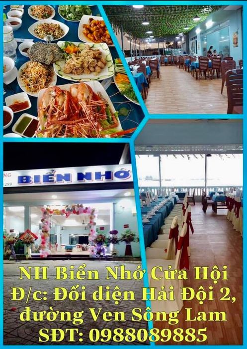 Không gian ấn tượng tại Nhà hàng Biển Nhớ