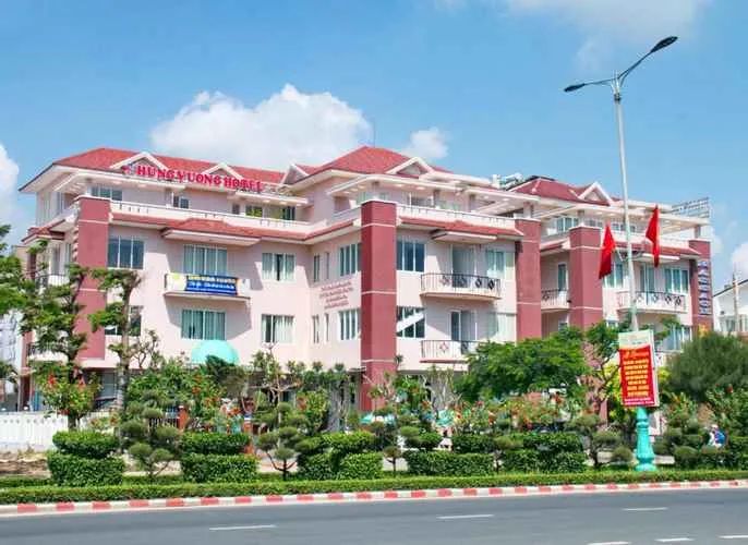 Hình ảnh ấn tượng về kiến trúc của Khách sạn Hùng Vương