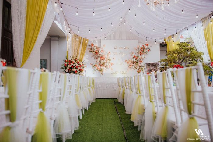 Hình ảnh không gian tiệc cưới đầy nghệ thuật từ Chang Moon Wedding Event