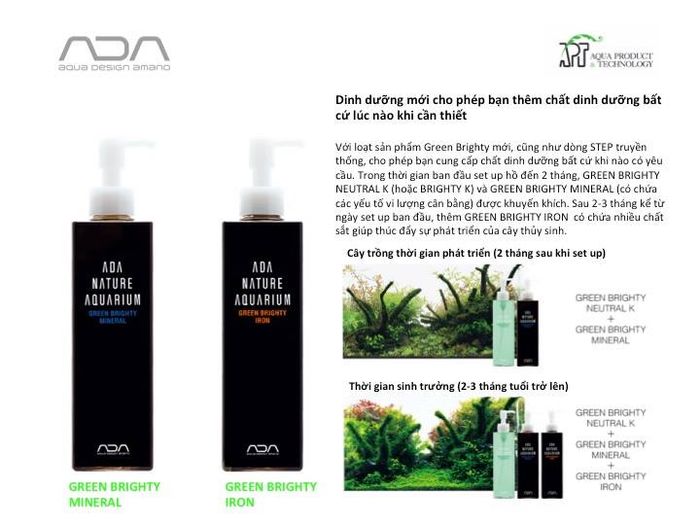 Hình ảnh chai ADA Green Brighty Iron chính hãng