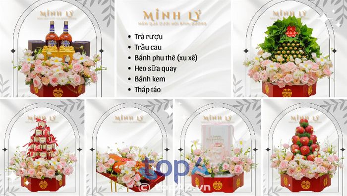 Mâm Quả Minh Lý - Nghệ thuật trang trí mâm quả cưới hỏi Bình Dương