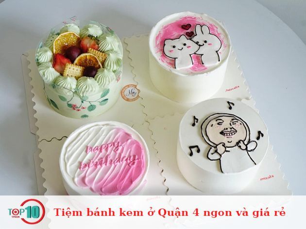 Tiệm bánh kem ngon và giá rẻ tại Quận 4