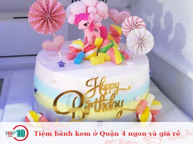 Tiệm bánh kem tại Quận 4 ngon và giá cả phải chăng.