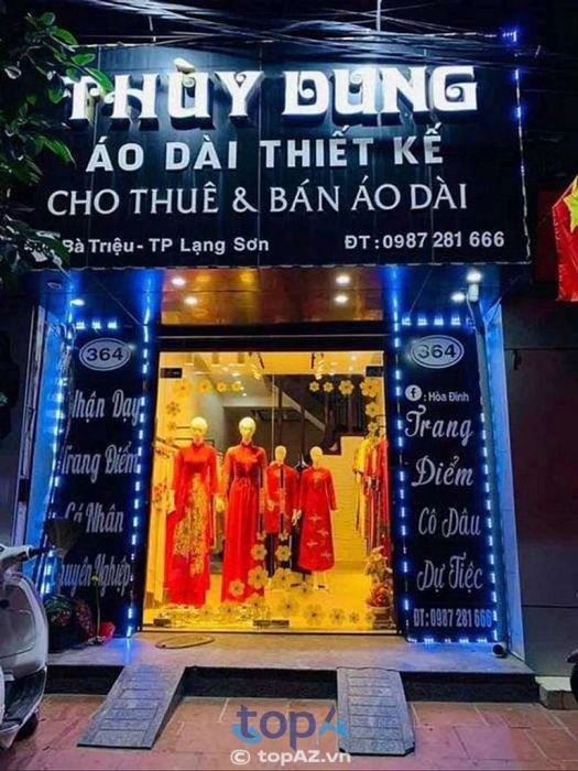 Áo dài Thùy Dung - Địa chỉ vàng cho thuê áo dài cưới tại Lạng Sơn