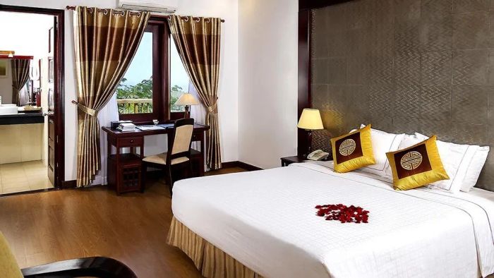 Hình ảnh sang trọng của phòng nghỉ tại Vietstar Resort & Spa