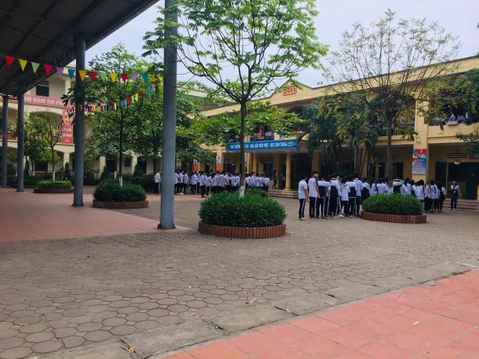 Không gian xanh mát với cơ sở vật chất hiện đại tại THCS Yên Sở