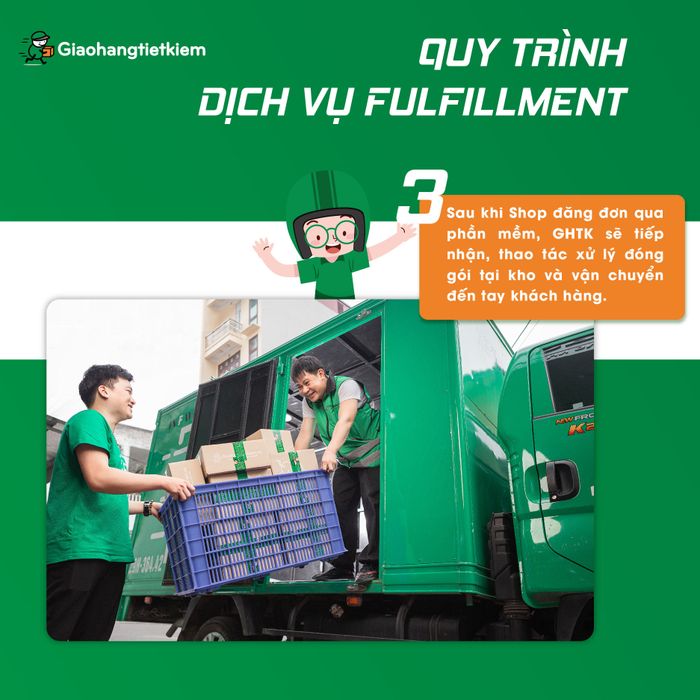 Hình ảnh trung tâm phân phối GHTK tại Bình Dương