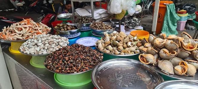Những món hải sản tươi ngon tại Quán Ốc Vũ