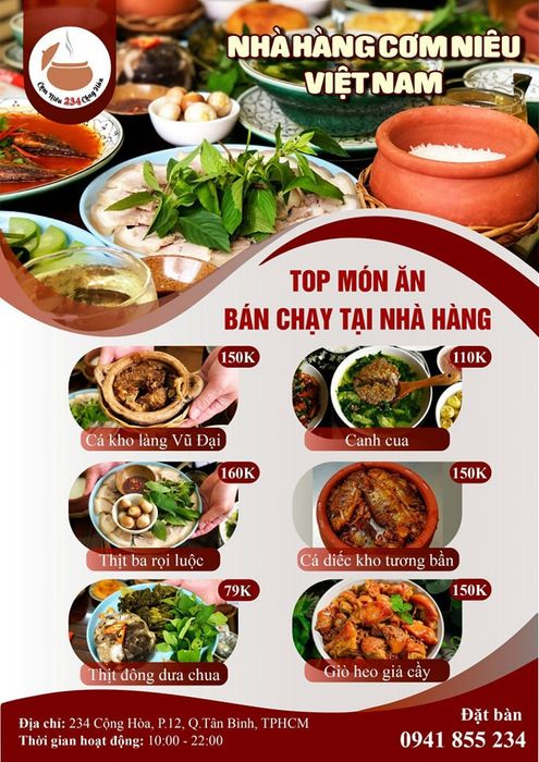 Hình ảnh đặc trưng tại Cơm niêu Việt Nam - Nồi cơm thơm phức cùng các món ăn hấp dẫn