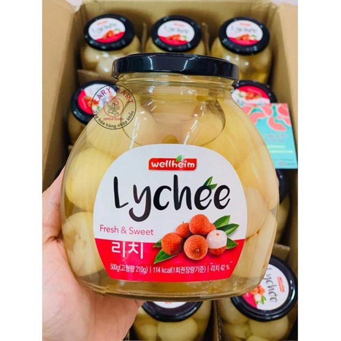 Bộ ảnh sản phẩm vải ngâm Lychee Hàn Quốc chính hãng