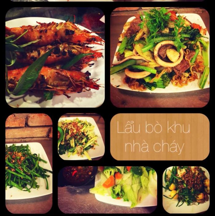 Không gian ấm cúng tại Lẩu Bò Khu Nhà Cháy