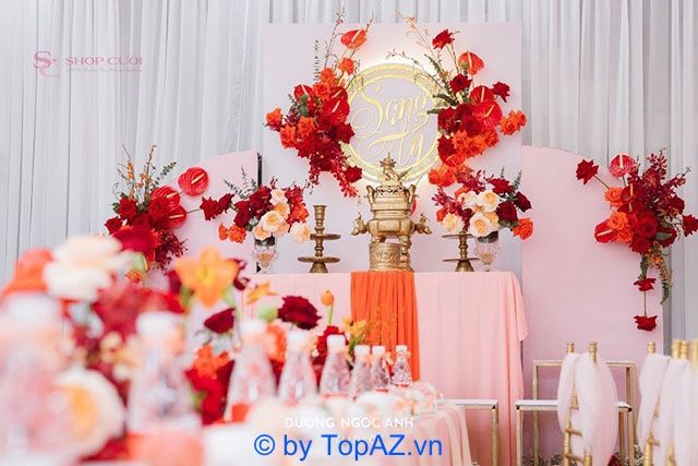 Dịch vụ trang trí tiệc cưới uy tín tại Biên Hòa, cam kết mang đến sự hoàn hảo cho ngày cưới của bạn.