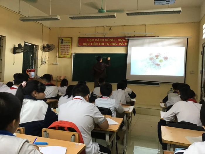Cơ sở vật chất khang trang tại ngôi trường THCS Sơn Đồng