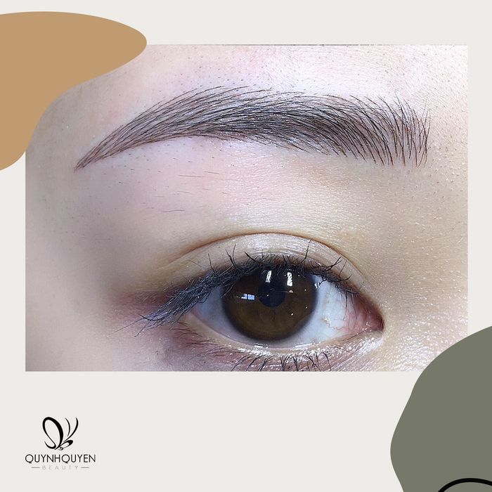Hình ảnh thực tế dịch vụ điêu khắc chân mày tại QuynhQuyen Beauty Center
