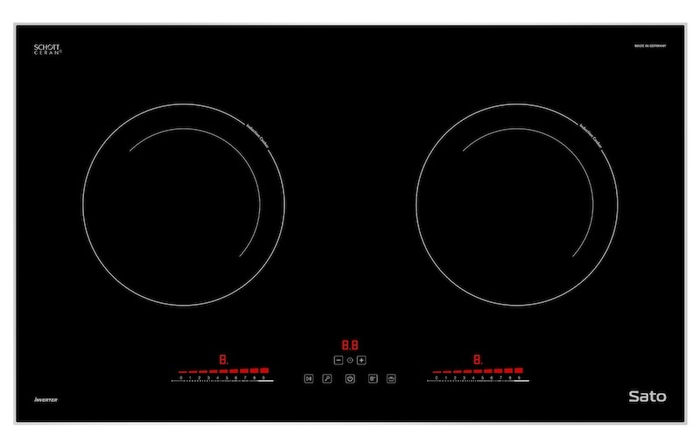 Bếp từ Sato-IH1031GE thiết kế bền đẹp, chắc chắn (Ảnh: Sato).