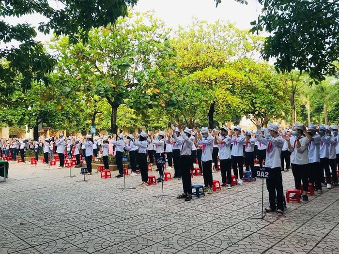 Góc nhìn toàn cảnh về khu thể chất đạt chuẩn của THCS Xuân Mai A
