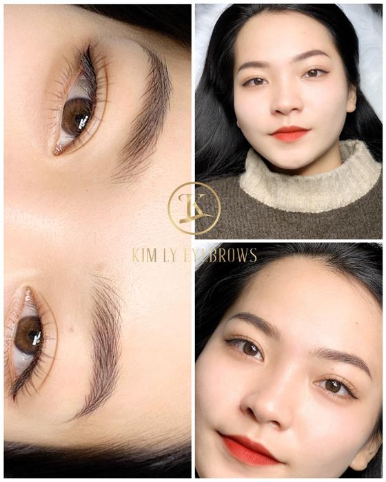Hình ảnh thực tế điêu khắc chân mày tại KimLy Brows