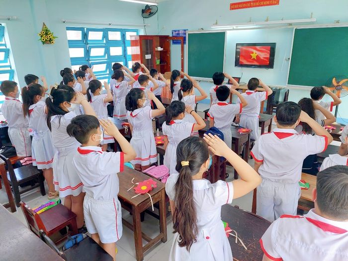 Hình ảnh 1 - Không gian xanh mát tại Trường Tiểu học Huỳnh Ngọc Huệ