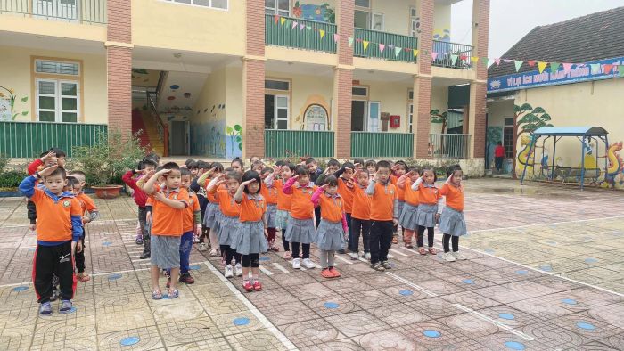 Không gian học tập đầy màu sắc tại Mầm non Hưng Tân