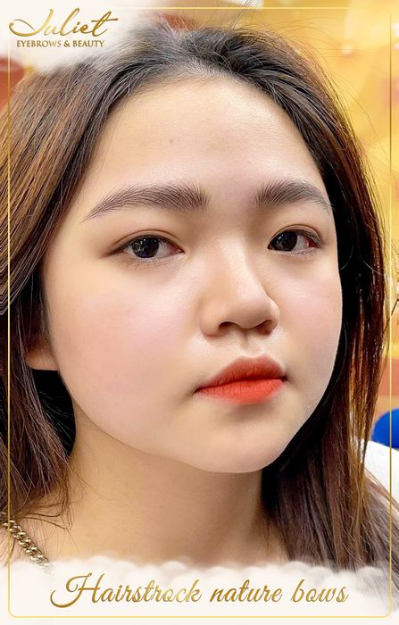 Kết quả điêu khắc chân mày tự nhiên tại Juliet Eyebrows Beauty