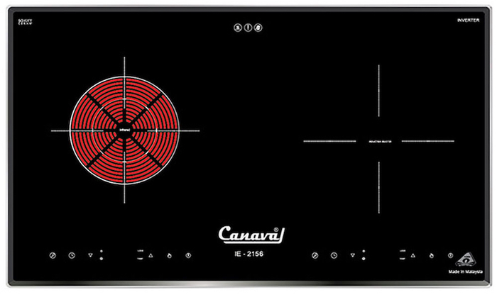 Bếp từ hồng ngoại âm 2 vùng nấu Canaval IE-2156