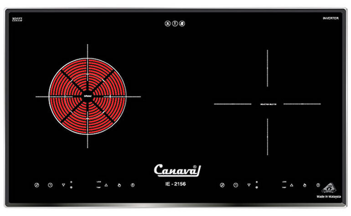 Bếp từ hồng ngoại âm 2 vùng nấu Canaval IE-2156