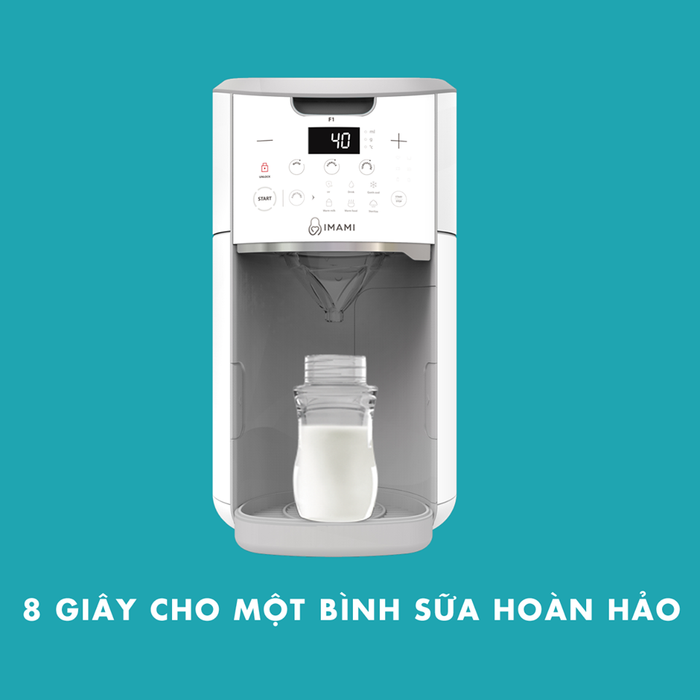 Hình ảnh thực tế máy pha sữa IMAMI đang hoạt động