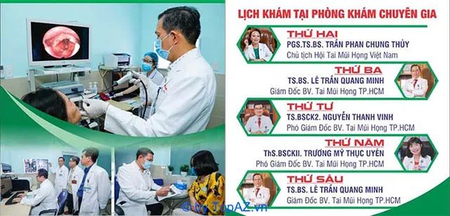 Phòng khám tai mũi họng chất lượng tại TPHCM.